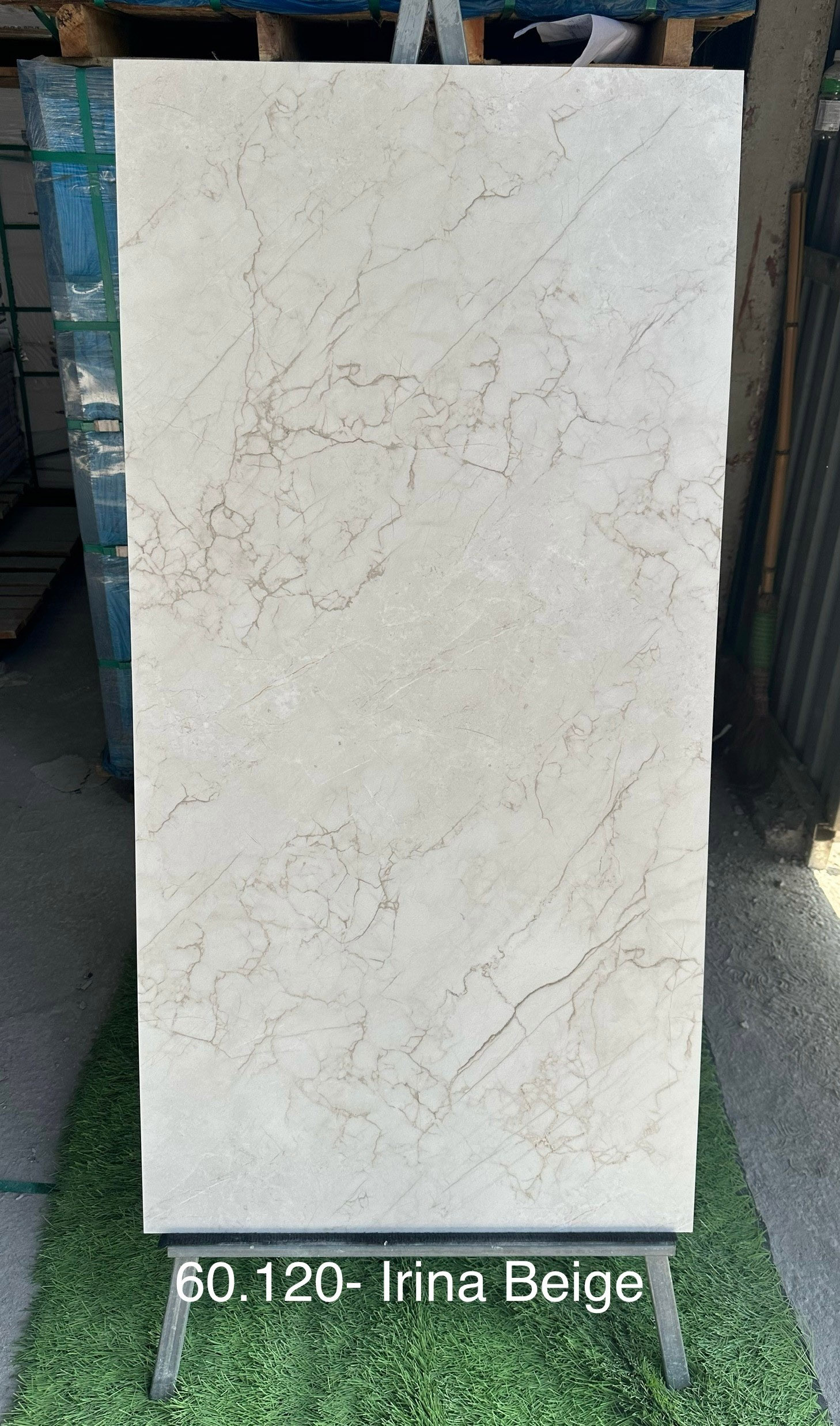 Gạch Vân đá marble ấn độ 60x120 IRINA BEIGE